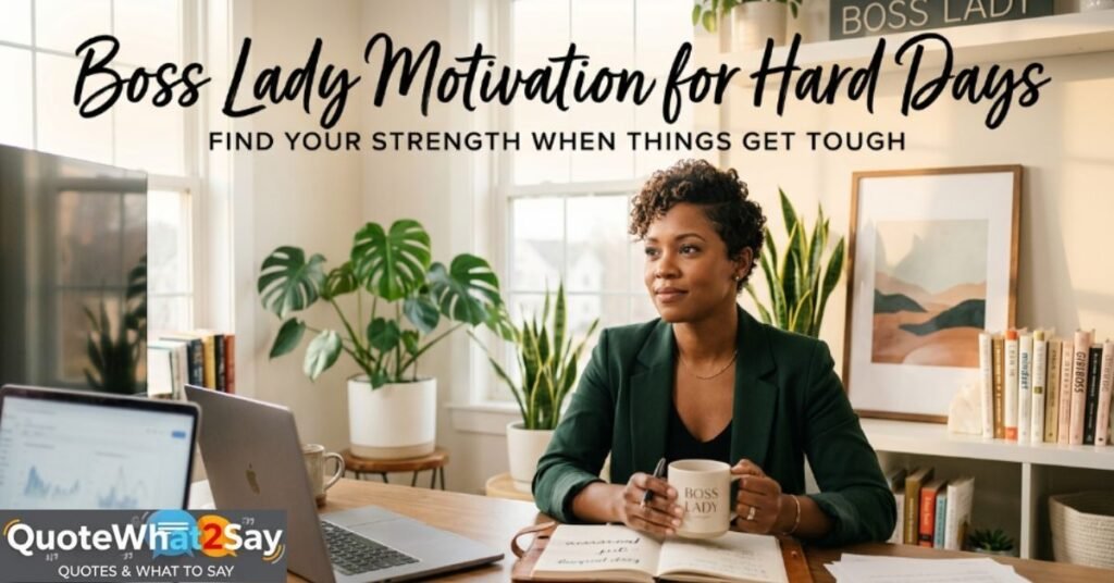 Boss Lady Motivation for Hard Days