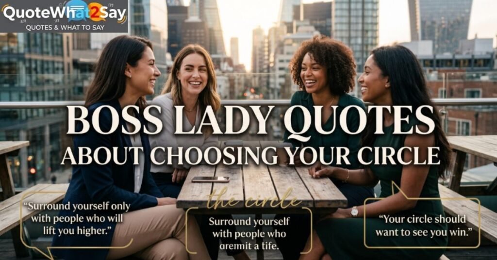 Boss Lady Quotes About Choosing Your Circle