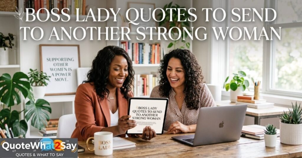 Boss Lady Quotes to Send to Another Strong Woman
