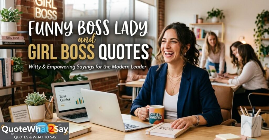 Funny Boss Lady and Girl Boss Quotes