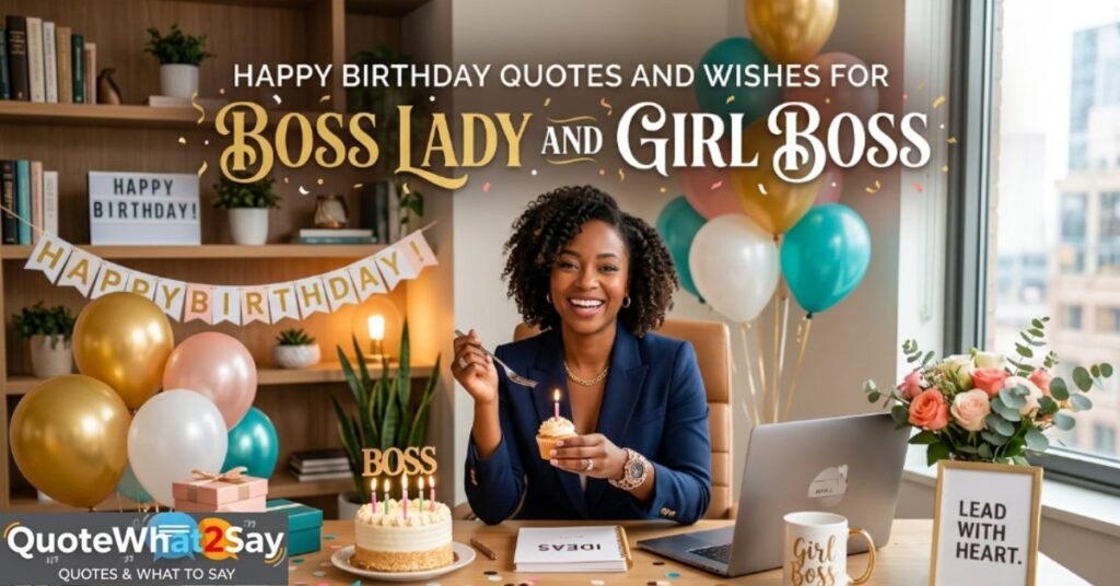Happy Birthday Quotes and Wishes for Boss Lady and Girl Boss