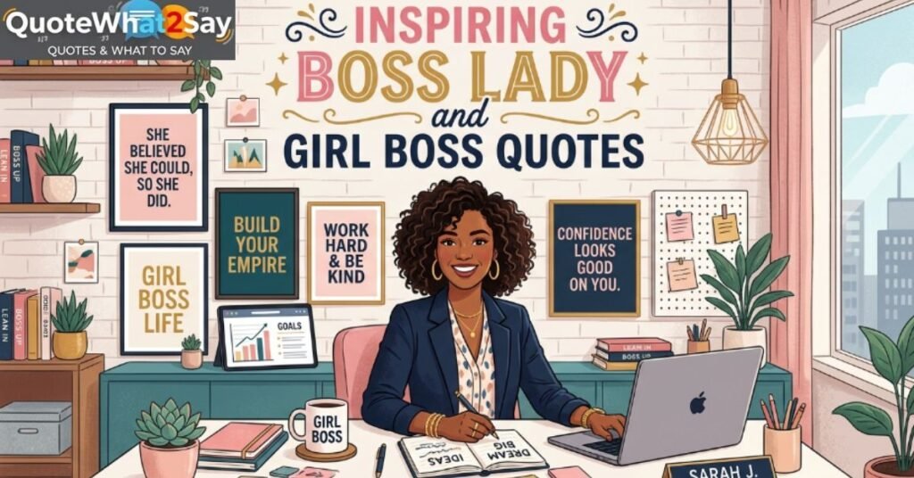 Inspiring Boss Lady and Girl Boss Quotes