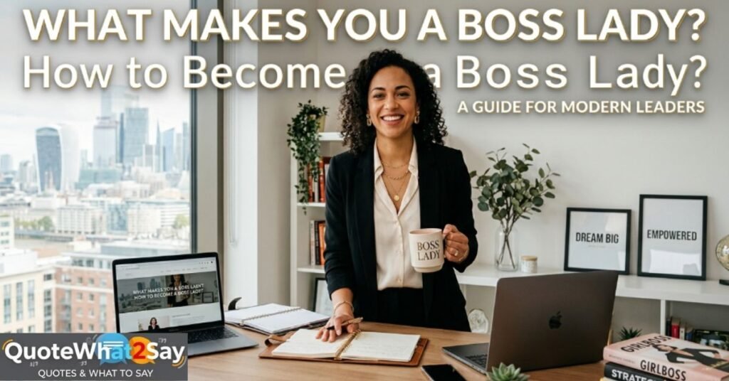 What Makes You a Boss Lady How to Become a Boss Lady