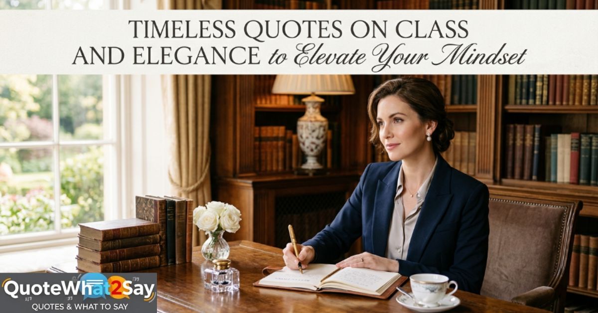 110 Being Classy and Elegant Quotes to Inspire You - QuoteWhat2Say