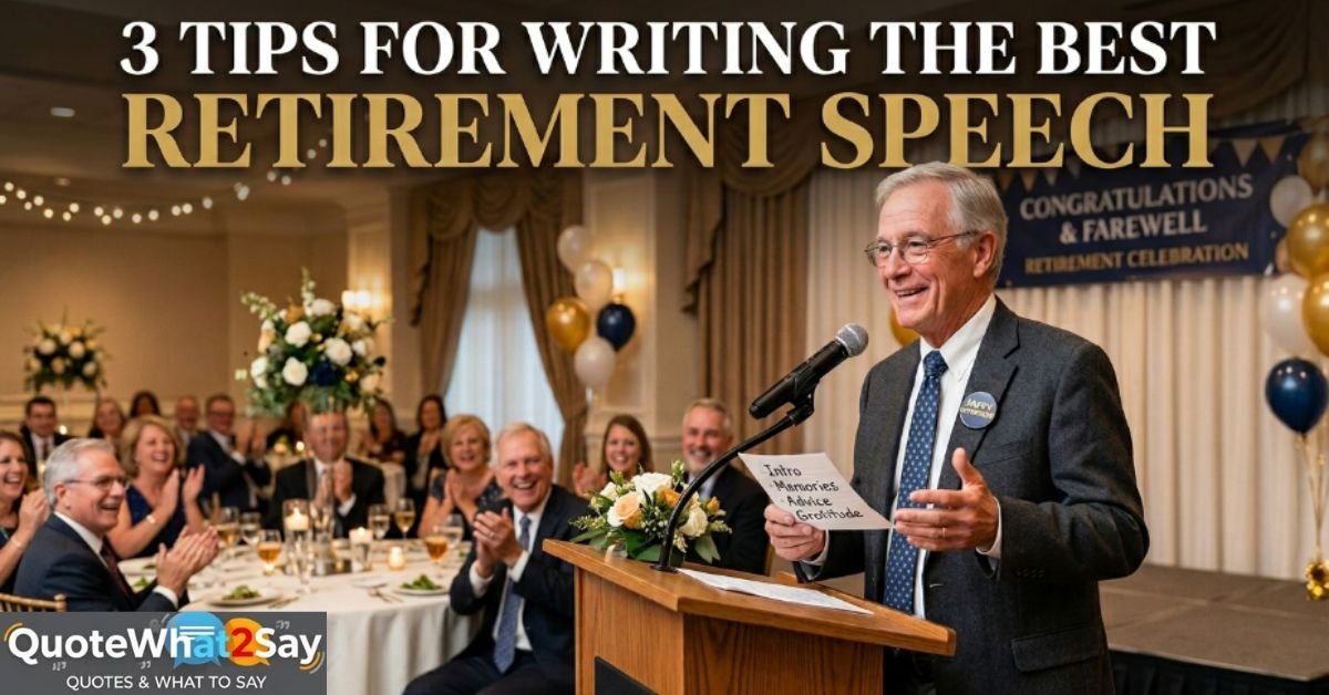 Retirement Speech By a Retiree: 10 Examples on What To Write and Say