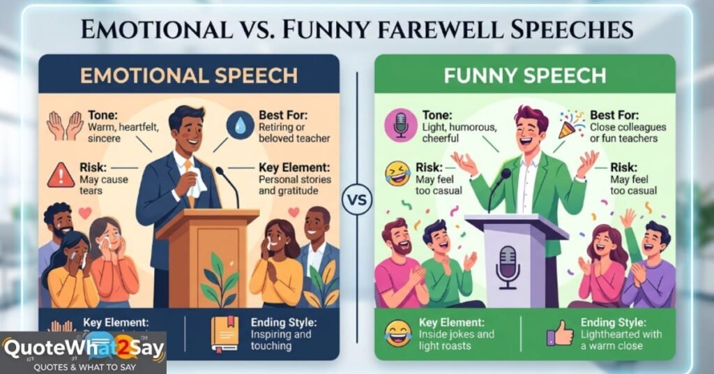 emotional-vs-funny-farewell-speeches
