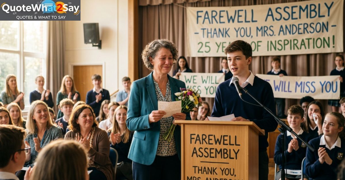 What to Say in a Farewell Speech For Teacher Leaving the School (15 ...