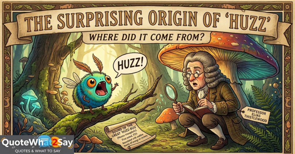 The Surprising Origin of "Huzz"  Where Did It Come From?