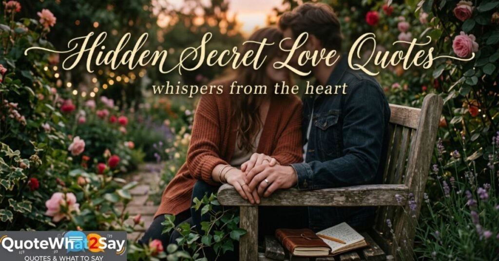 Hidden Secret Love Quotes