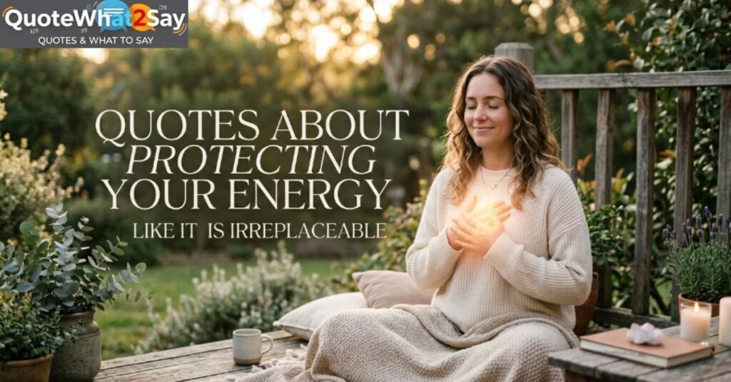 Quotes About Protecting Your Energy Like It Is Irreplaceable