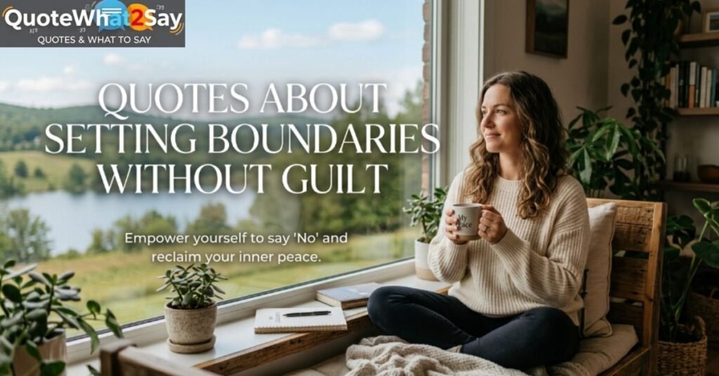 Quotes About Setting Boundaries Without Guilt