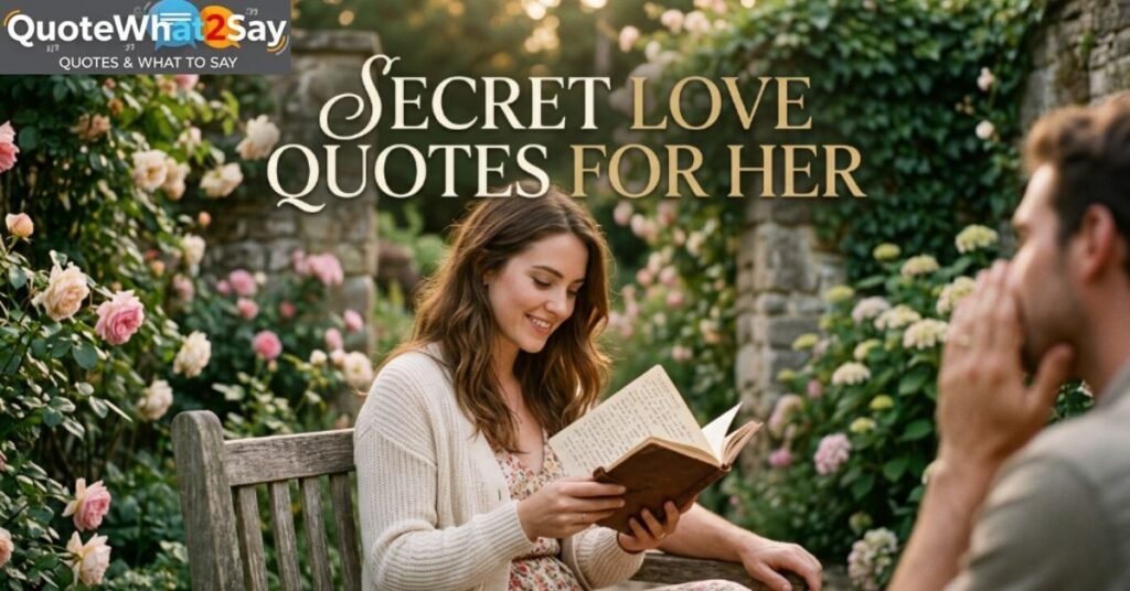 Secret Love Quotes for Her