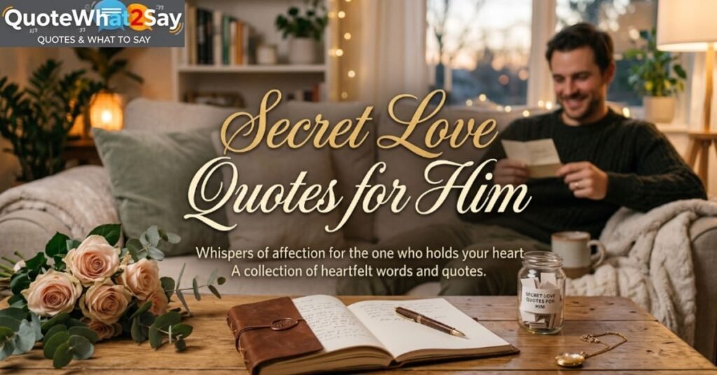 Secret Love Quotes for Him