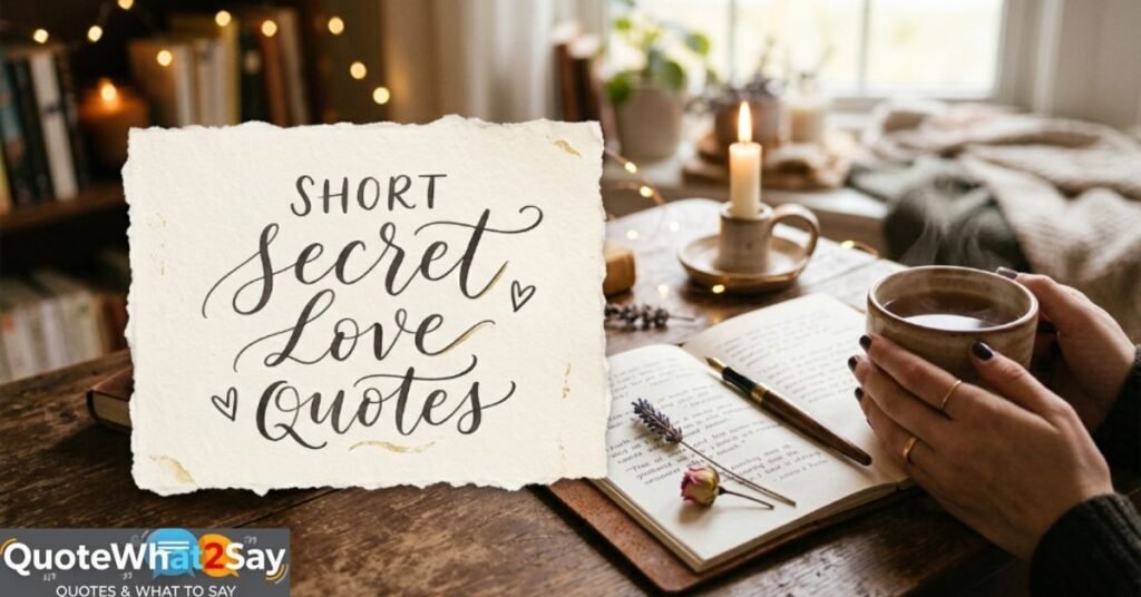 Short Secret Love Quotes