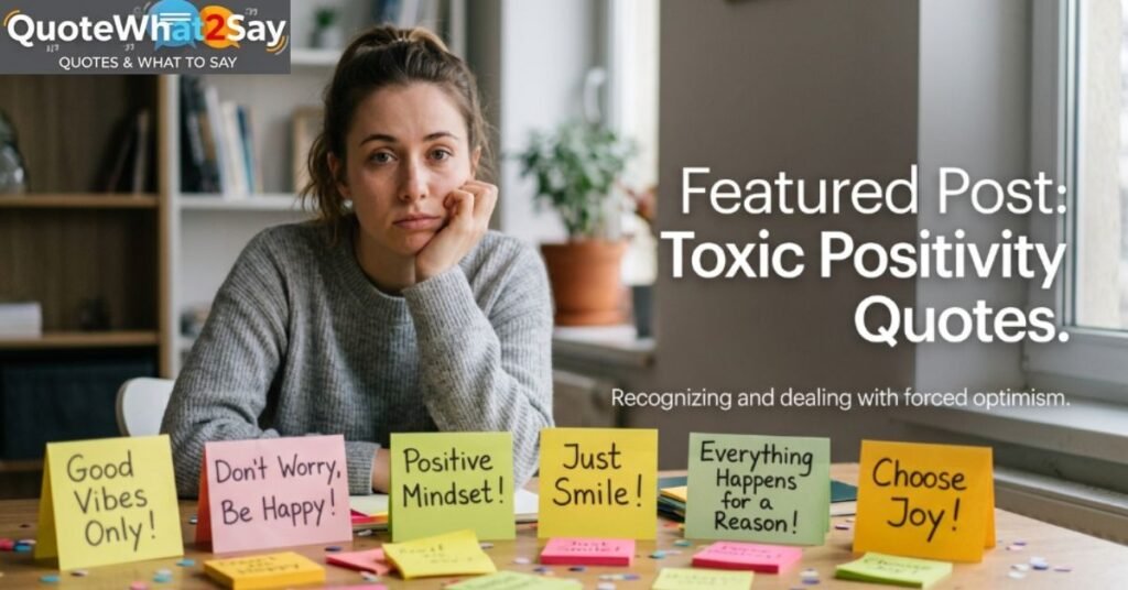 Toxic Positivity Quotes