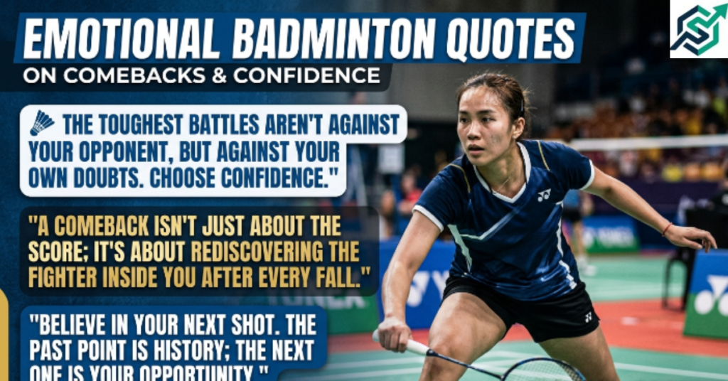 Emotional Badminton Quotes About Comebacks and Confidence