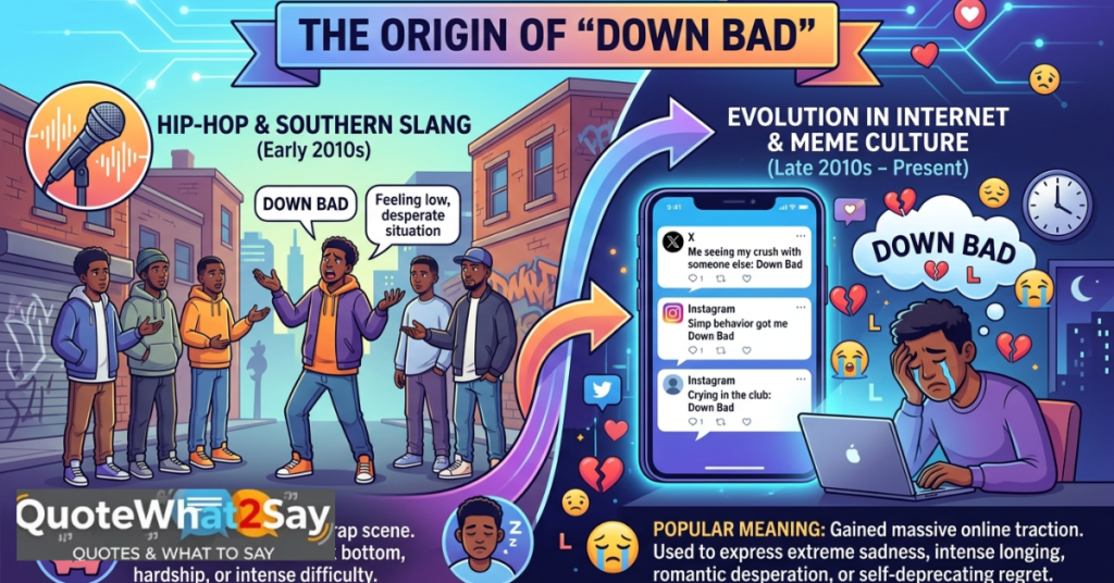 The Origin of "Down Bad"