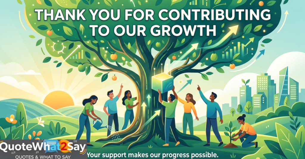 Thank You for Contributing to Our Growth