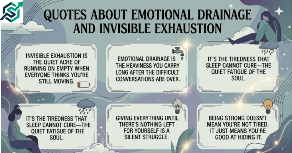 Quotes About Emotional Drainage and Invisible Exhaustion