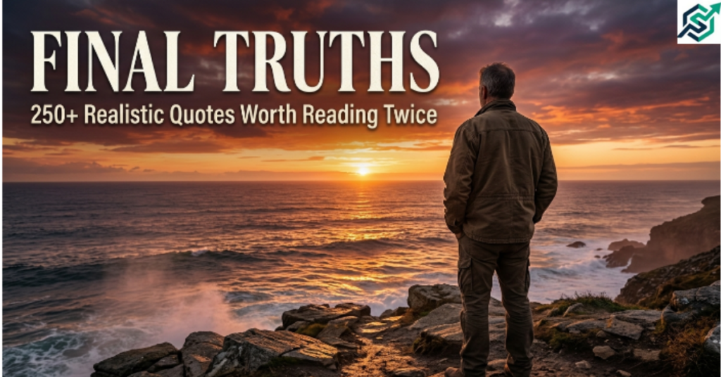 Final Truths — 250+ Realistic Quotes Worth Reading Twice