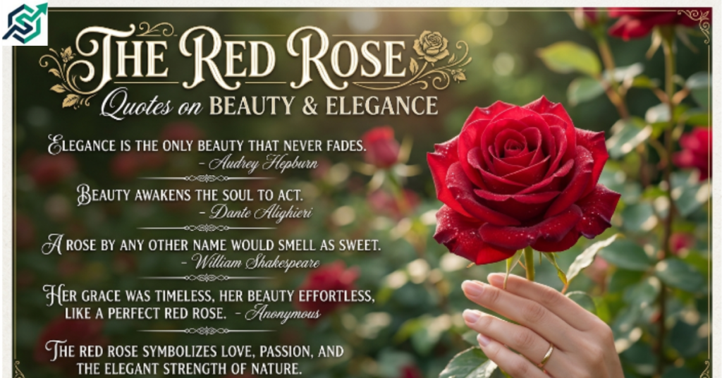 Red Rose Quotes About Beauty & Elegance
