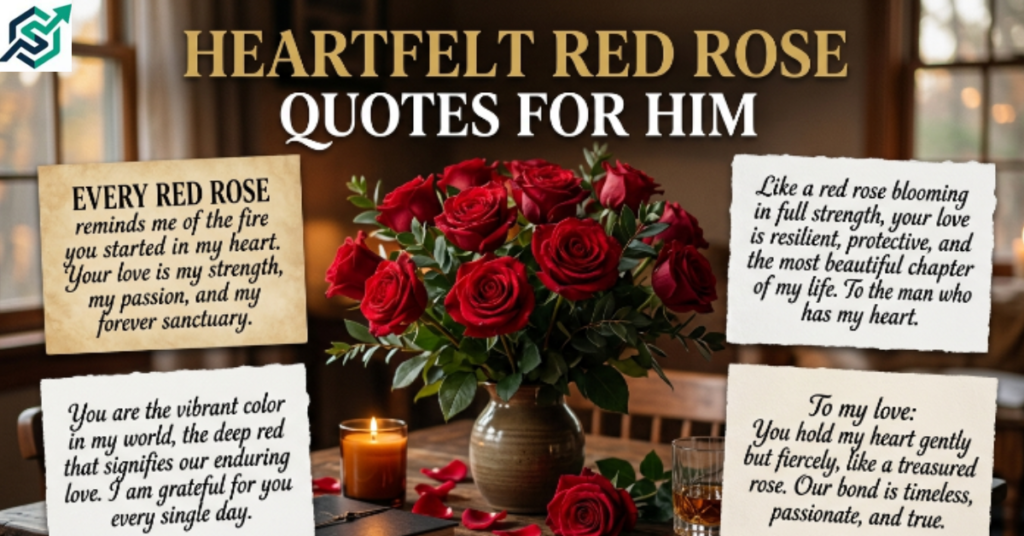 Heartfelt Red Rose Quotes for Him