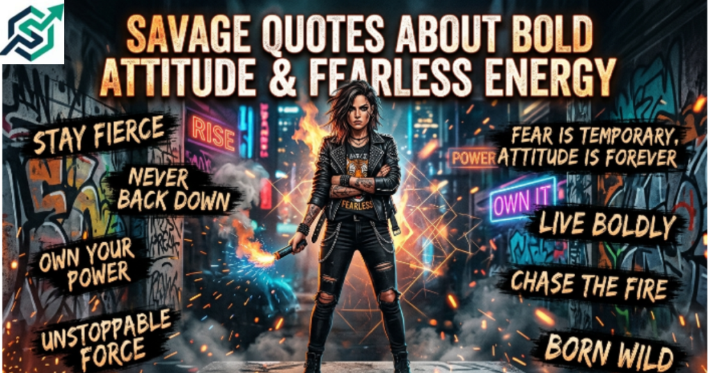 Savage Quotes About Bold Attitude & Fearless Energy