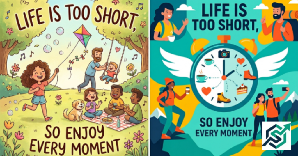 "Life Is Too Short, So Enjoy Every Moment" Quotes