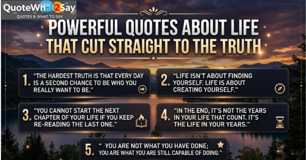 Powerful Quotes About Life That Cut Straight to the Truth