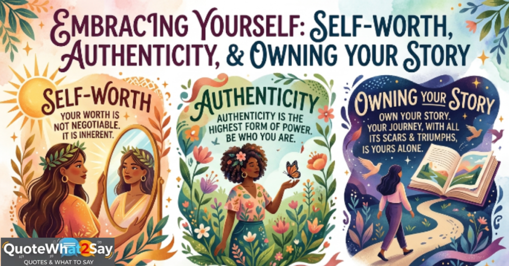 Life Quotes About Self-Worth, Authenticity, and Owning Your Story