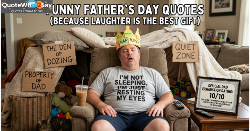 Funny Father's Day Quotes (Because Laughter Is the Best Gift)