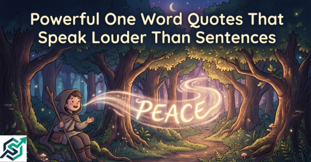Powerful One Word Quotes That Speak Louder Than Sentences