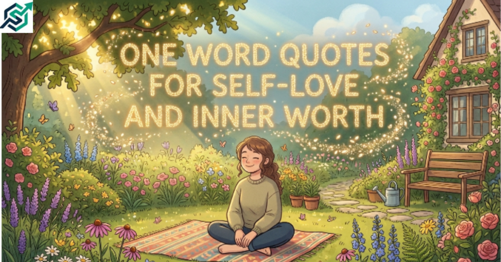 One Word Quotes for Self-Love and Inner Worth