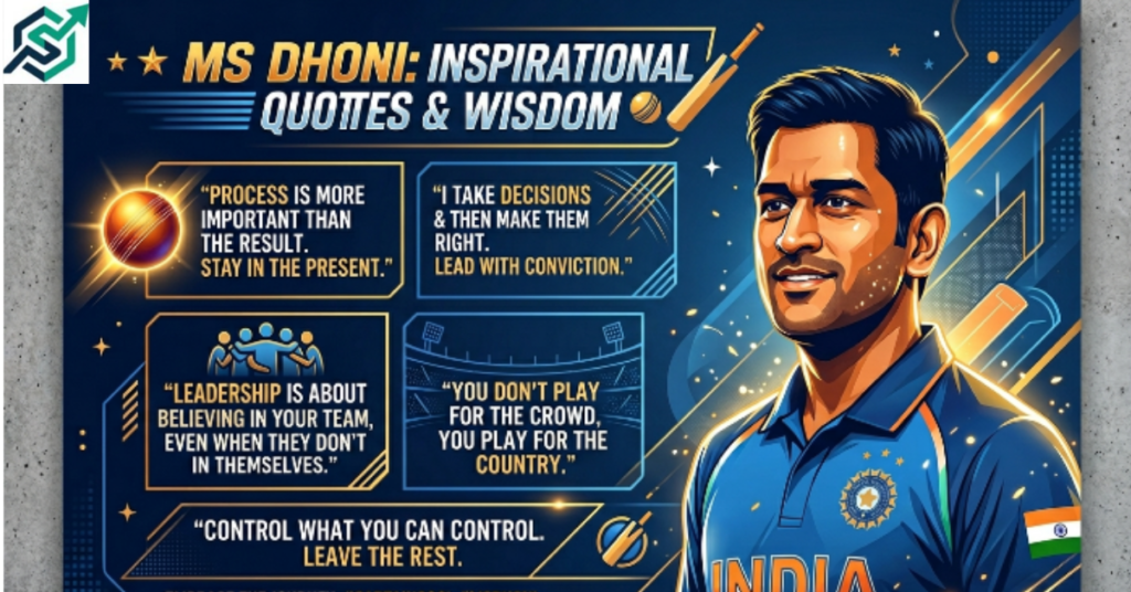 MS Dhoni Inspirational Quotes