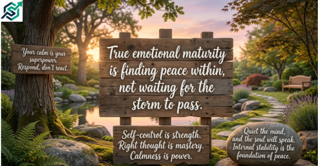 Emotional Maturity Quotes About Inner Peace and Self-Control