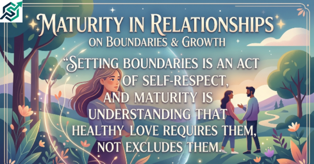 Maturity Quotes About Relationships and Boundaries