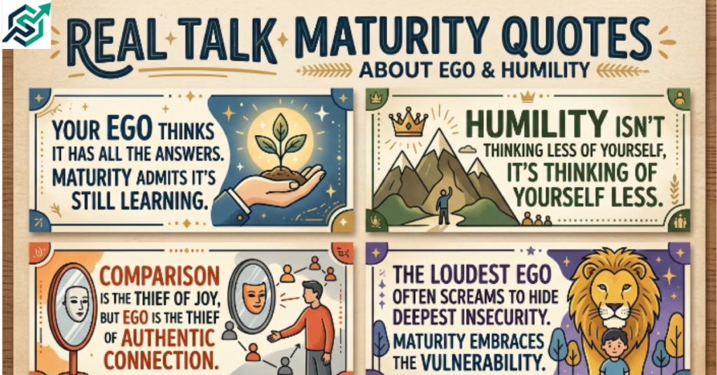 Real Talk Maturity Quotes About Ego and Humility