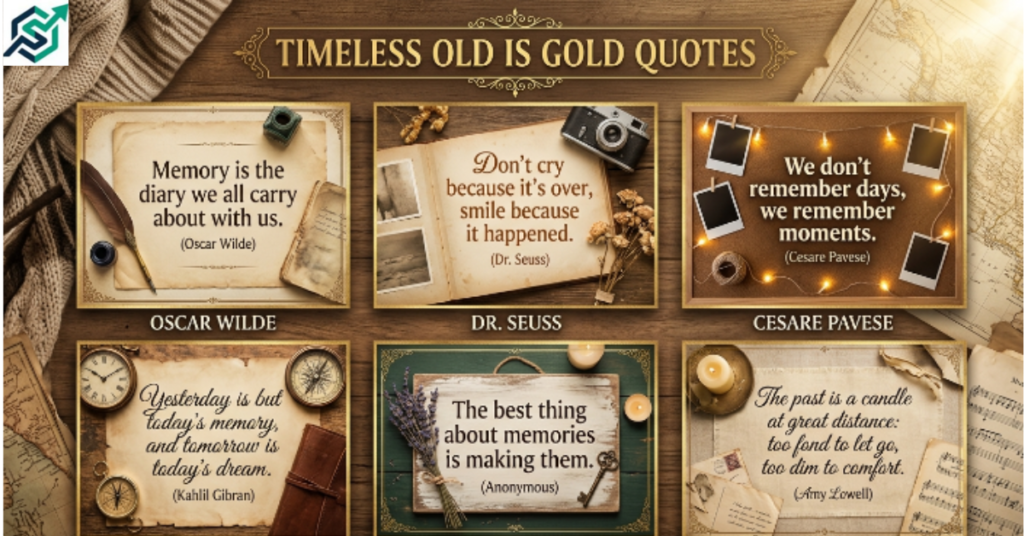 Timeless Old Is Gold Quotes About Memories & Nostalgia