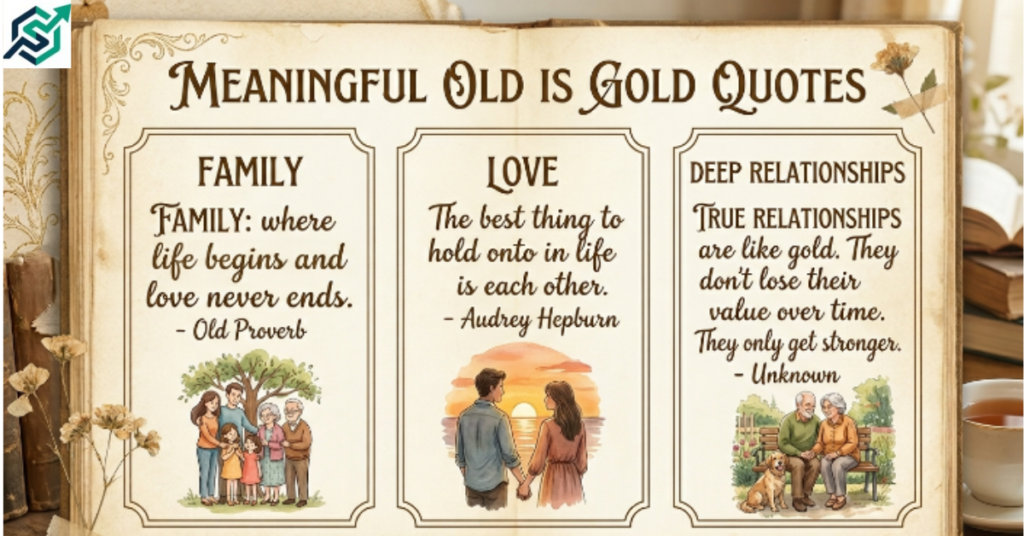 Meaningful Old Is Gold Quotes About Family, Love & Deep Relationships