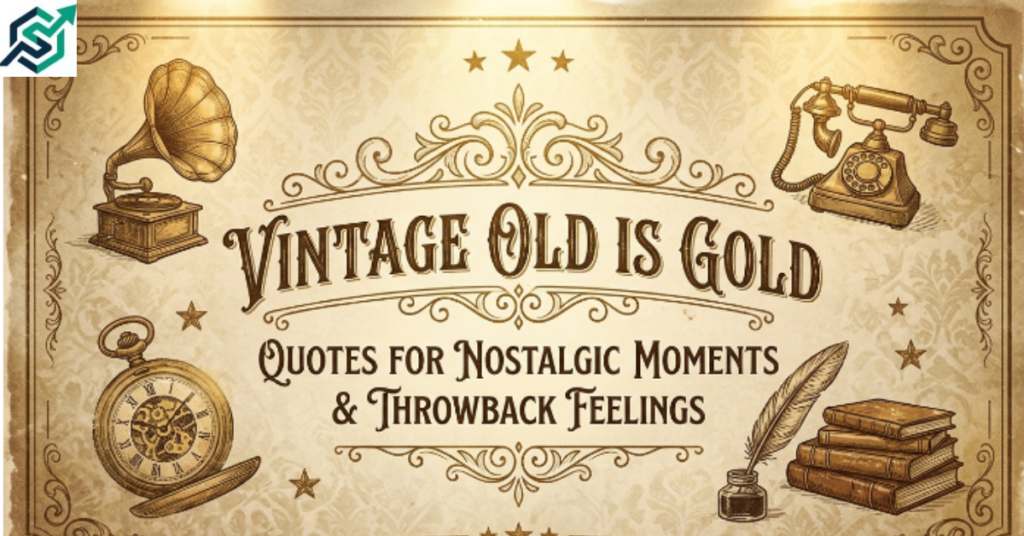 Vintage Old Is Gold Quotes for Nostalgic Moments & Throwback Feelings