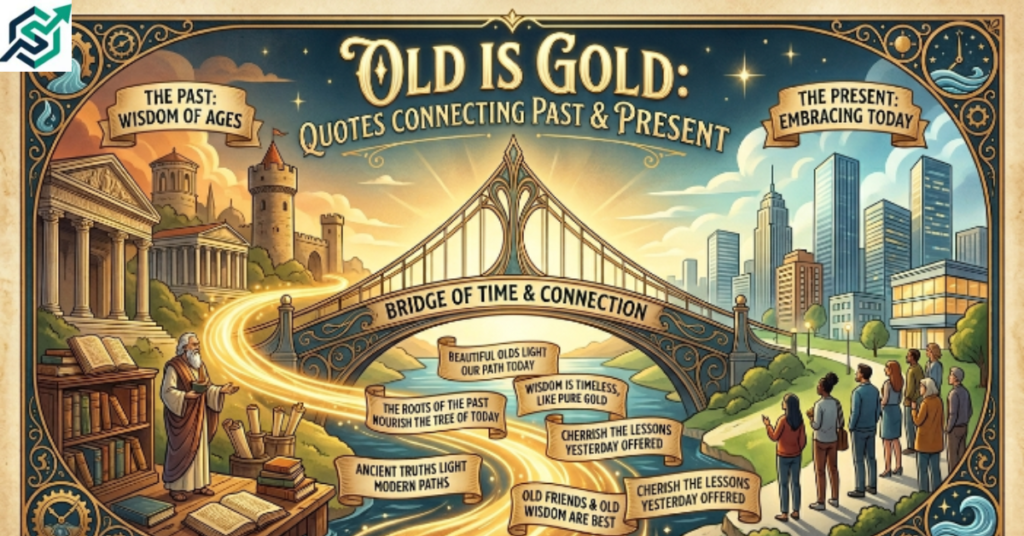 Beautiful Old Is Gold Quotes Connecting the Past & Present Moment