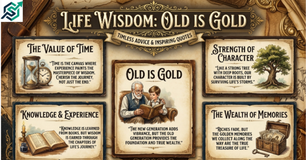 Life Wisdom Quotes Inspired by the Old Is Gold Philosophy