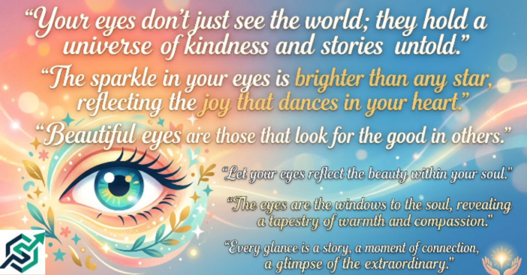 Positive and Uplifting Quotes About Beautiful Eyes