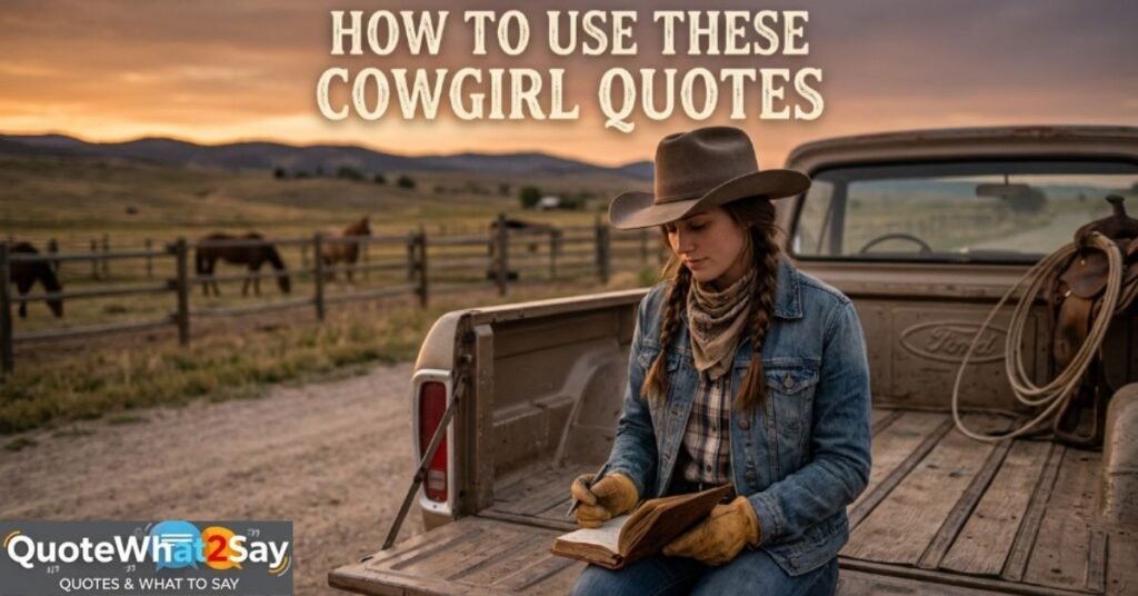 How to Use These Cowgirl Quotes
