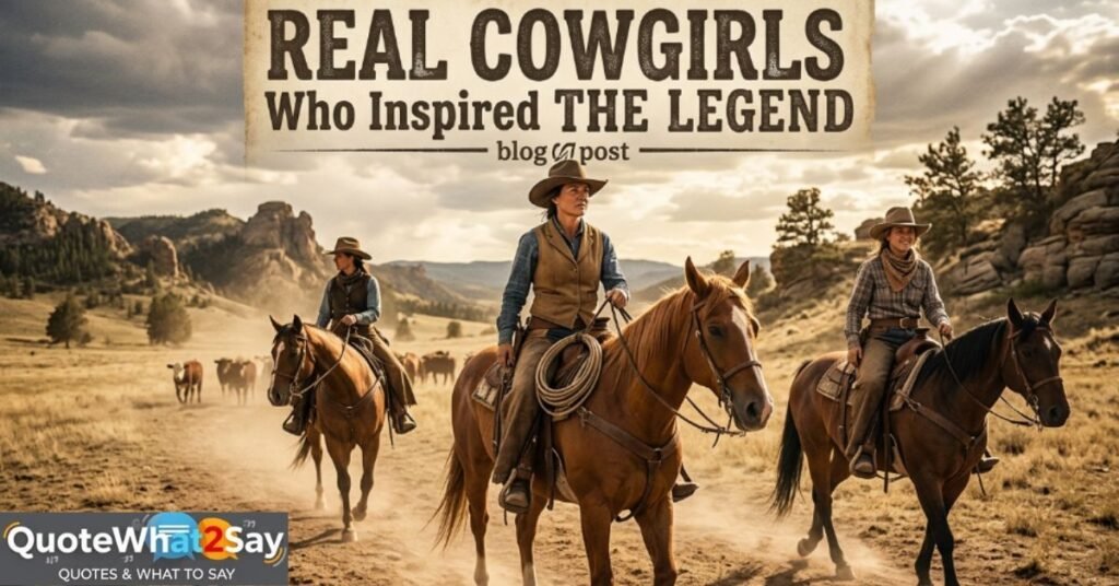 Real Cowgirls Who Inspired the Legend