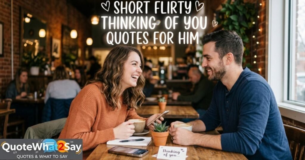 Short Flirty Thinking of You Quotes for Him