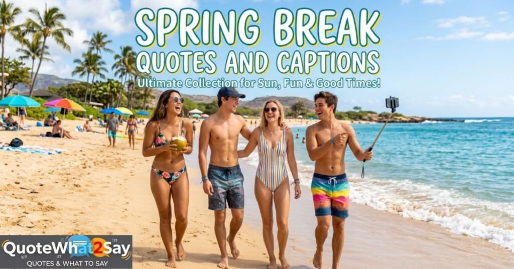 Spring Break Quotes and Captions
