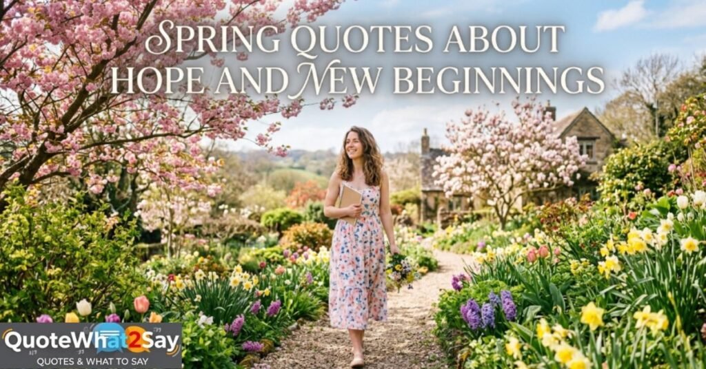 Spring Quotes About Hope and New Beginnings