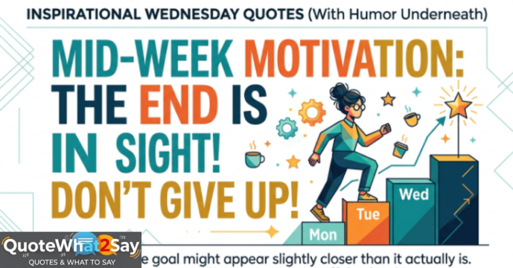 Inspirational Wednesday Quotes (With Humor Underneath)