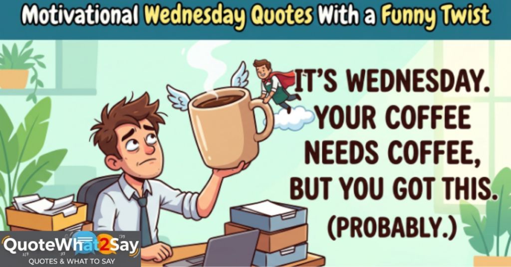 Motivational Wednesday Quotes With a Funny Twist